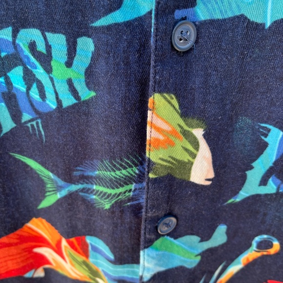 Newport Blue Live2Fish Button Front Shirt, XXL - Picture 4 of 7